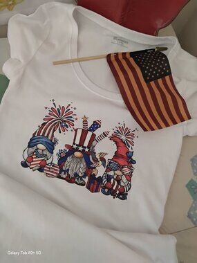 Ladies USA Gnome Tee